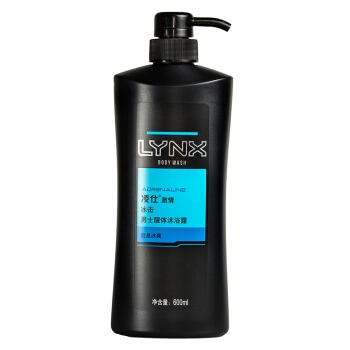 京东PLUS会员、运费券收割机： LYNX 凌仕 男士醒体沐浴露 冰击 600ml *4件 图1