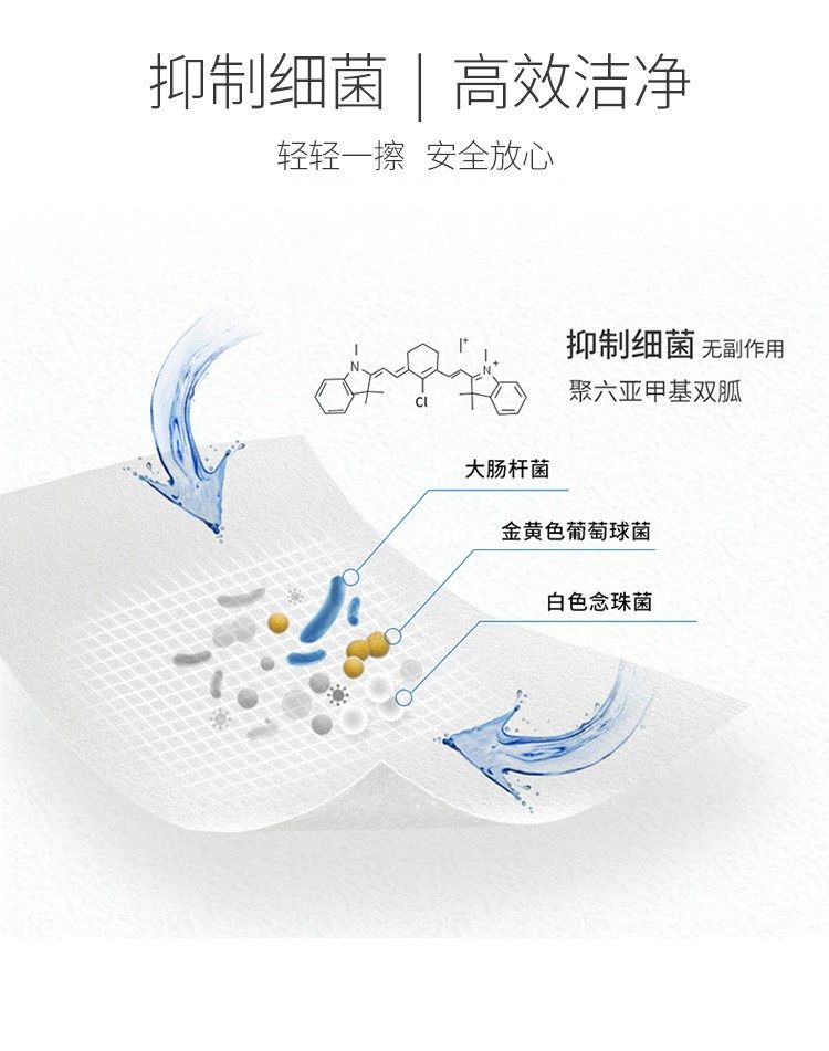 75%酒精消毒湿巾 50抽 15*20cm 图4