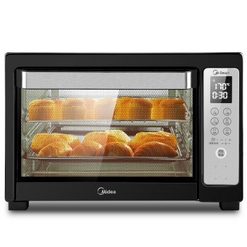 历史低价： Midea 美的 T7-L384D 智能电烤箱 38L 图1