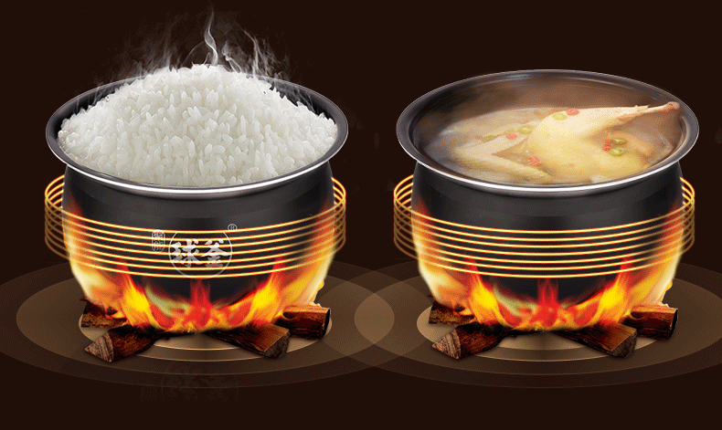 苏泊尔 臻味釜 智能电压力锅 球釜双胆 一做饭一煲汤 5L 图1