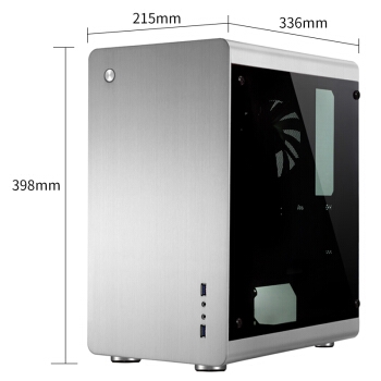 JONSBO 乔思伯 RM3 MINI-MATX机箱 银色 图3