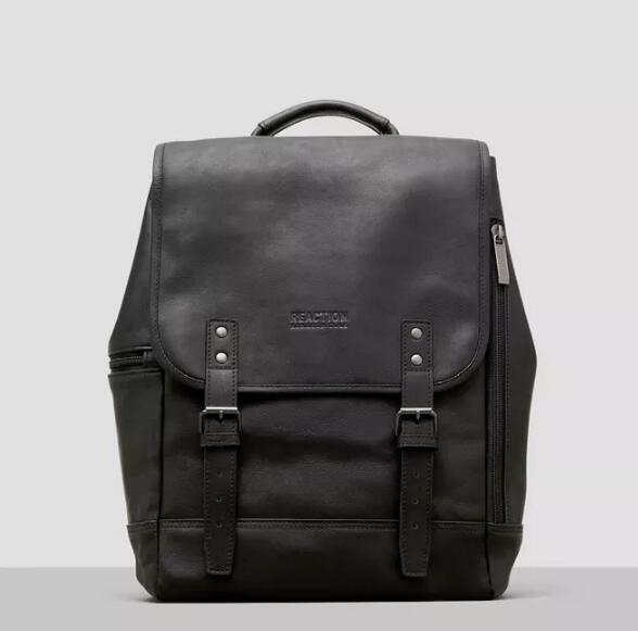 KENNETH COLE REACTION Colombian Leather Single Gusset 真皮双肩包 图1