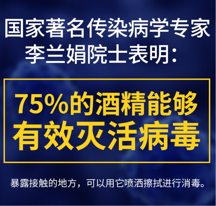现货 75%酒精消毒液 450ml 图3