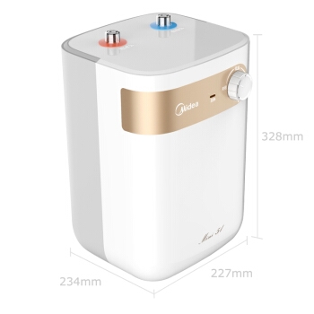 美的（Midea）5升迷你上出水小厨宝 蓝钻内胆安全防护 小尺寸1500W速热 F05-15A1（S） 图2