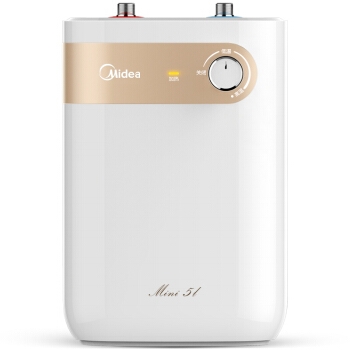 美的（Midea）5升迷你上出水小厨宝 蓝钻内胆安全防护 小尺寸1500W速热 F05-15A1（S） 图1