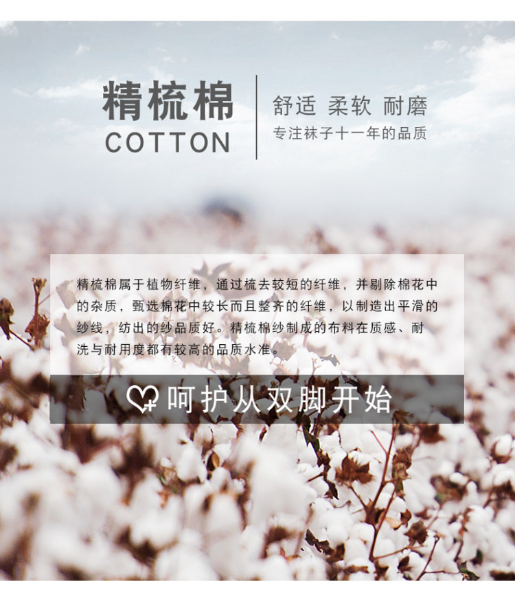 经典男士防臭纯棉运动袜 6双装 图2