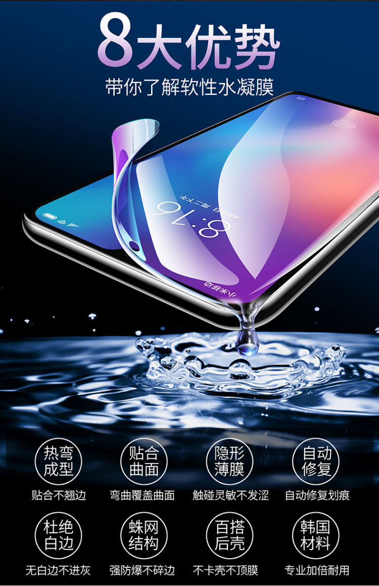 顺丰空运 小米全系水凝膜钢化膜2片 图2