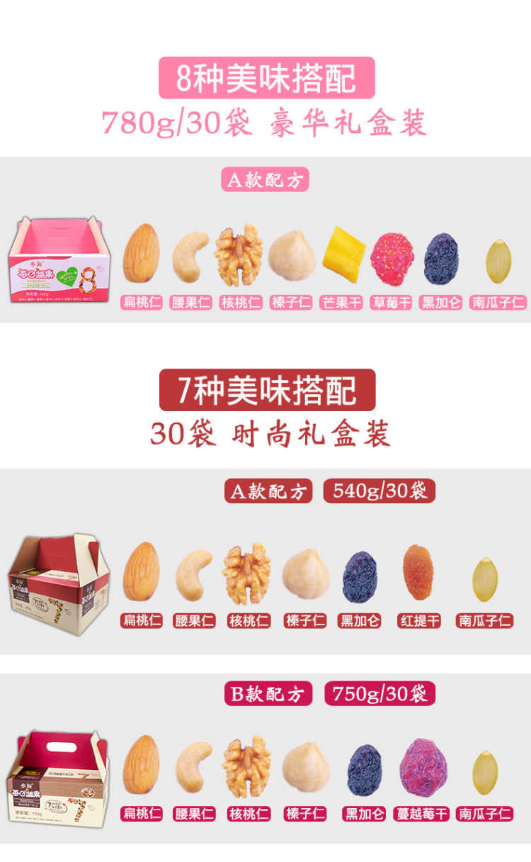 亦淘 每日坚果大礼包30包礼盒 图3