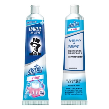 DARLIE 黑人 超白 矿物盐牙膏 140g *7件 图4