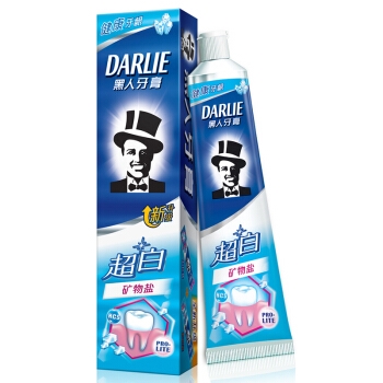 DARLIE 黑人 超白 矿物盐牙膏 140g *7件 图1