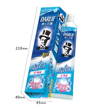 DARLIE 黑人 超白 矿物盐牙膏 140g *7件 图3