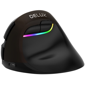 19日0点： DeLUX 多彩 M618mini 无线垂直鼠标 图3
