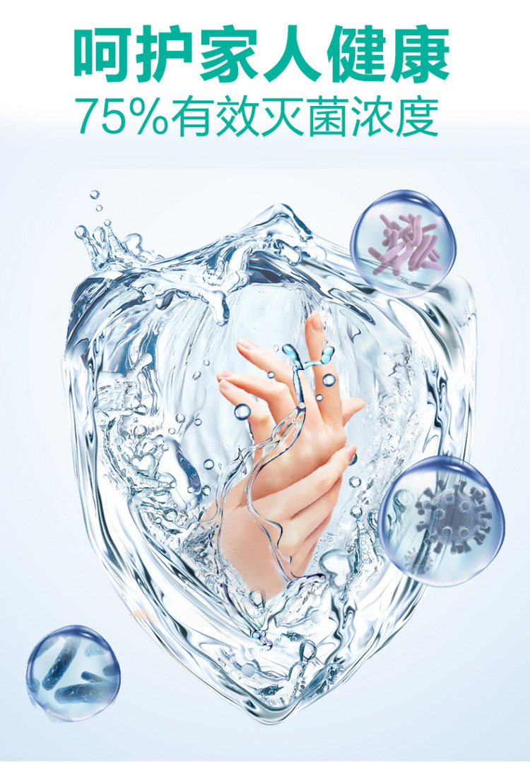 现货速发 75度酒精消毒液喷雾剂 100ml 图3