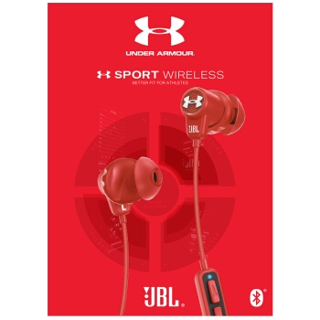 JBL Under Armour 1.5升级版 无线蓝牙耳机 红色 图5