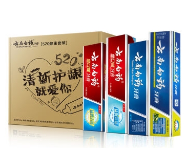 限地区、运费券收割机： YUNNANBAIYAO 云南白药 520健康牙膏4支套装（留兰120g+薄荷150g+益优薄荷145g+益优冰柠105g） 图1