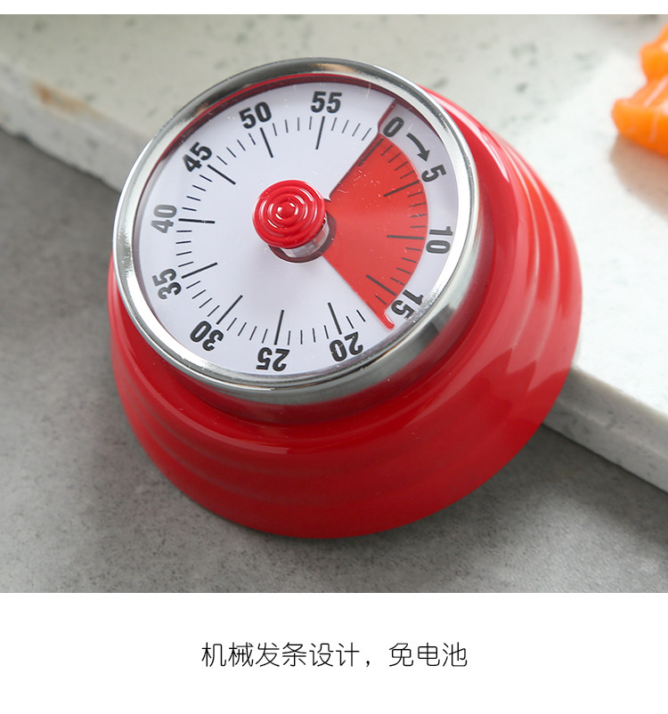 厨房带磁铁机械式计时器定时器提醒器 图4