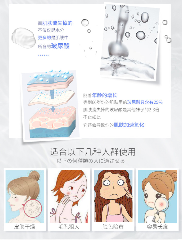 mandom 曼丹 婴儿肌补水面膜套装 粉/蓝/橙盒 5片*3盒 图3