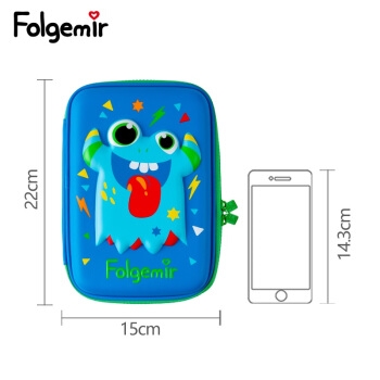 京东PLUS会员： Folgemir 跟我来 EVA浮雕大容量文具盒 怪兽社大款 *5件 图4