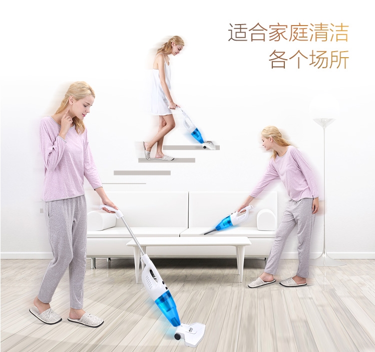 韩夫人 家用手持推杆除螨扫灰吸尘器 图2