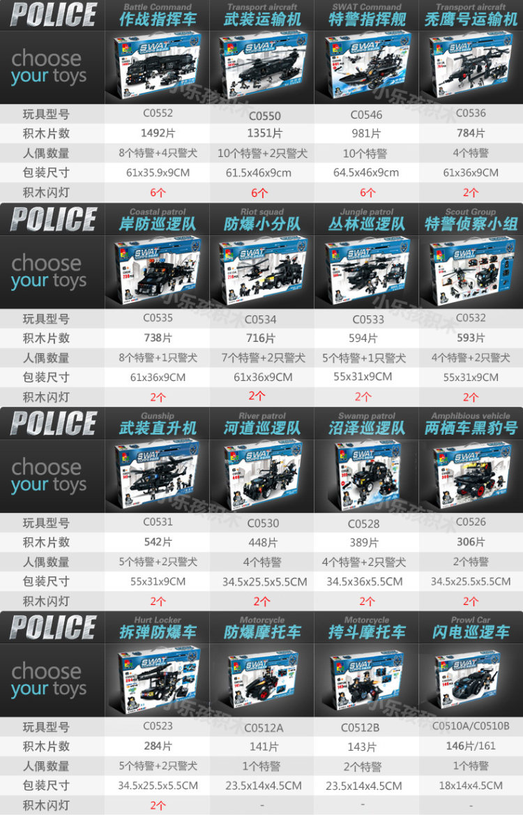 小鲁班 儿童益智拼装积木 多款可选 图1