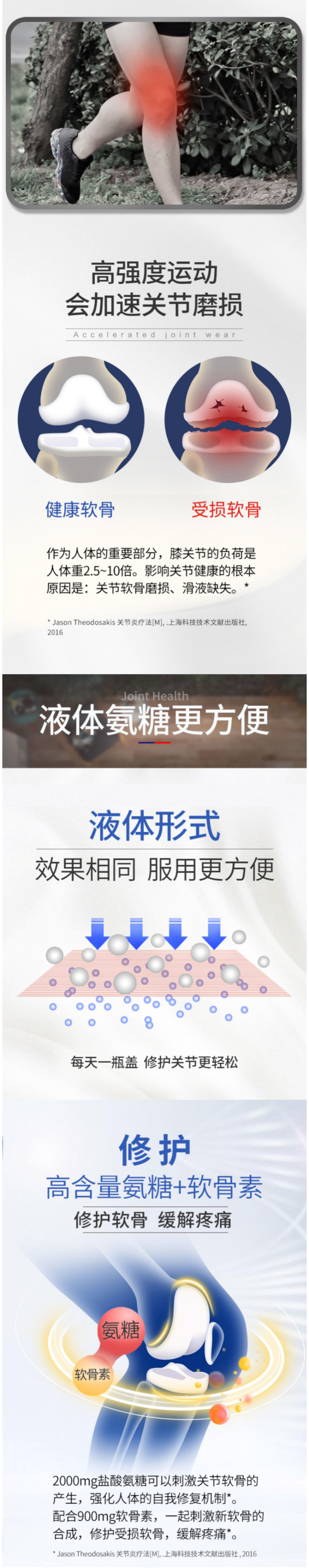 美国原产 维骨力MoveFree 液体氨糖软骨素 900ml 促进关节健康 图4