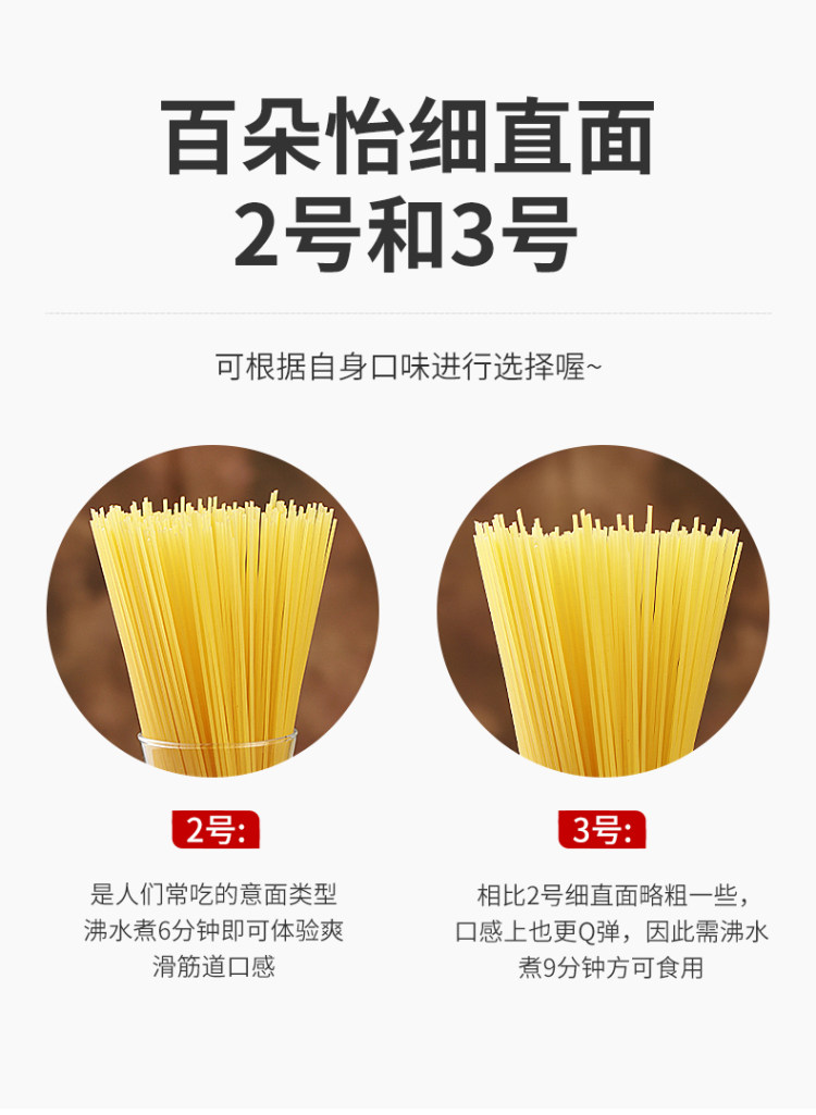 意大利进口 直条意大利面500g*3袋 图2