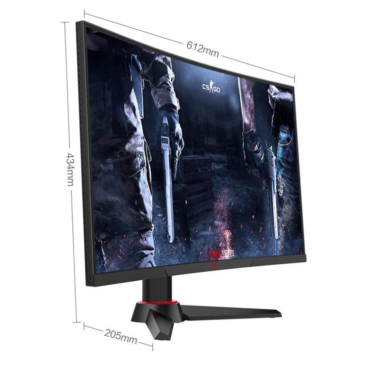 HKC 惠科 G271Q 27英寸2K VA曲面电竞显示器（2560x1440、144Hz、1ms、1800R） 图3