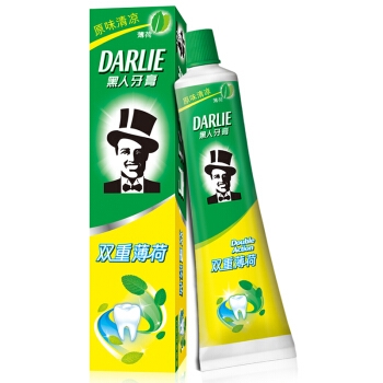 凑单品： DARLIE 黑人 双重薄荷牙膏 120g *2件 图1
