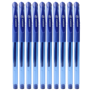 ZEBRA 斑马 C-JJ100 中性笔 0.5mm 蓝色 10支装 *3件 图1
