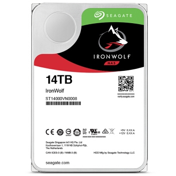 SEAGATE 希捷 酷狼系列 14TB SATA3 网络存储硬盘 ST14000VN0008 图2