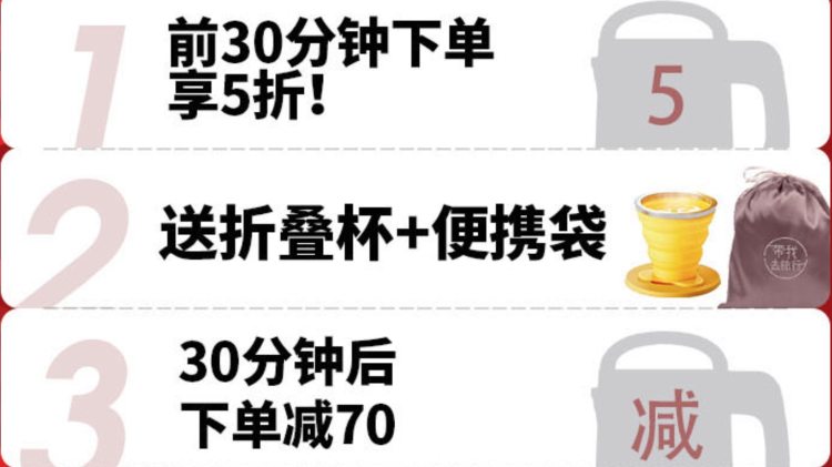 九阳 布朗熊/莎莉鸡联名款 折叠电热水壶 图1