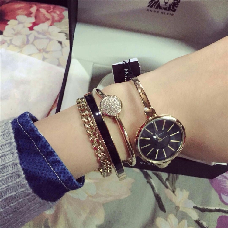 ANNE KLEIN 安妮·克莱因 AK/1470 女款时装腕表手镯套装 图2