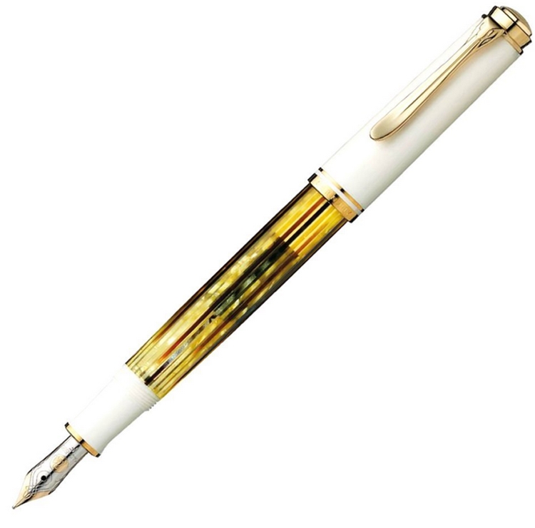 Pelikan 百利金 帝王Soveran M400 14K 钢笔 F尖 黑绿色 图2