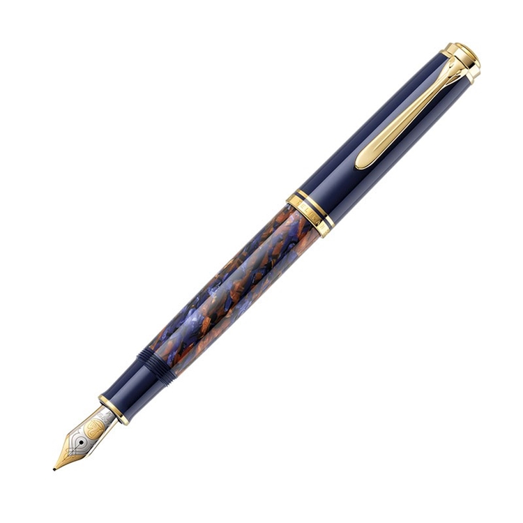 中亚Prime会员： Pelikan 百利金 M800 18K钢笔 StoneGarden特别版 M尖 图1