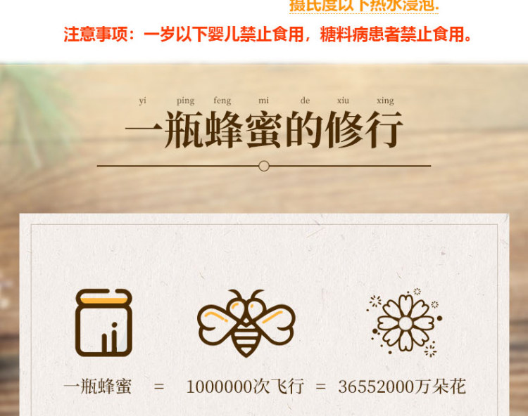 天然百花蜜 300g*3瓶 图4
