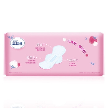 kotex 高洁丝 超薄护翼迷你护垫 190mm 18片 *21件 图3