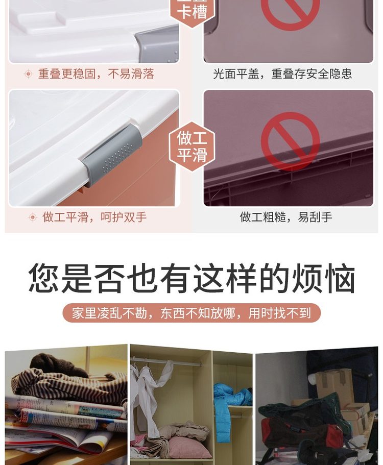 第二件0元 特大号90L收纳箱 图2
