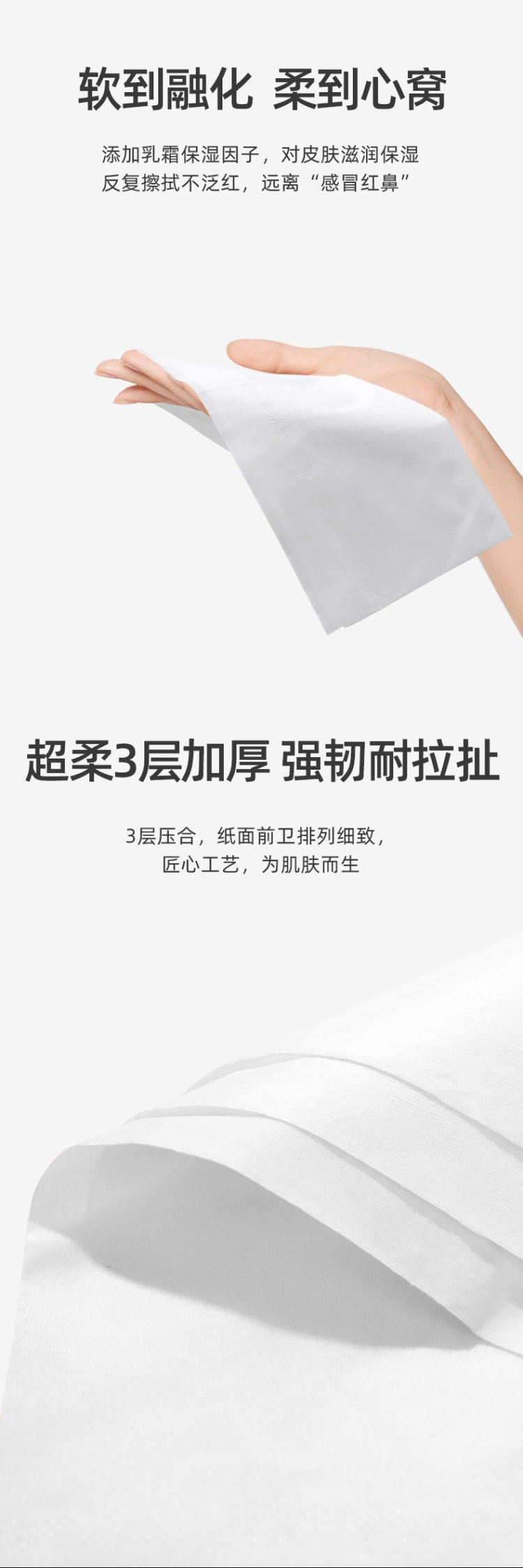 Yuniku 优尼可 日本乳霜柔纸巾 20包 图2