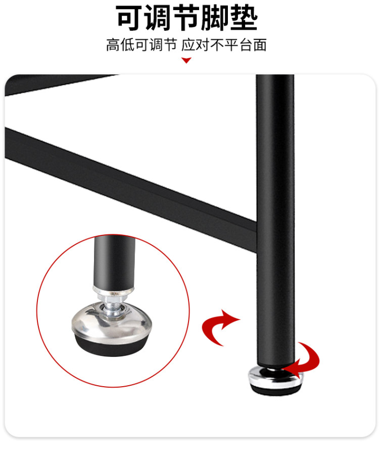 厨房不锈双层钢置物架 微波炉烤箱置物架 图6