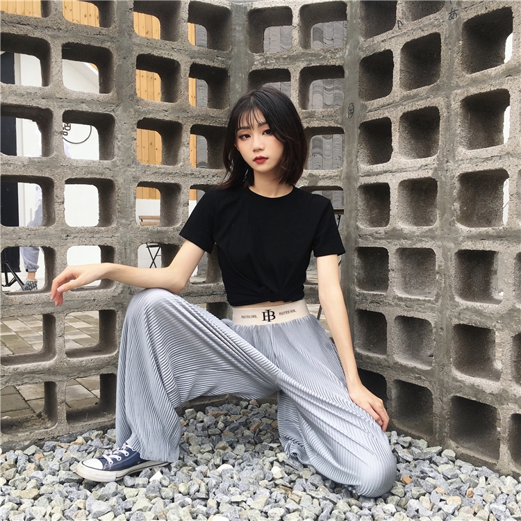 小红书爆款 魅简 女士冰丝阔腿裤 均码 图10