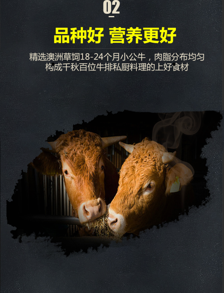 澳洲进口牛肉 整切黑椒牛排10片 送刀叉+黑胡椒酱 图5