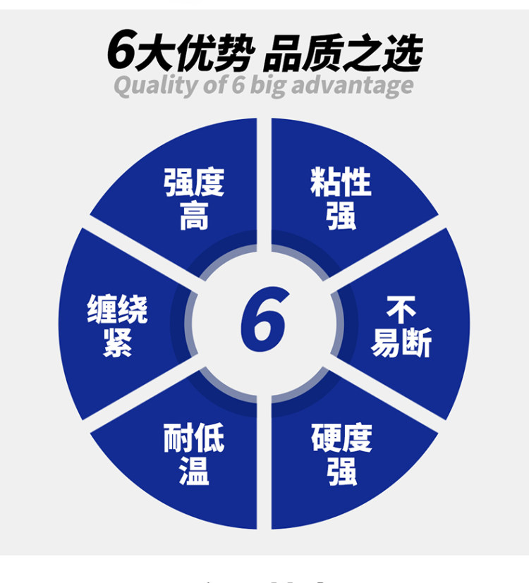 万胶鼎 透明胶带 4.5cm宽 5卷 图2