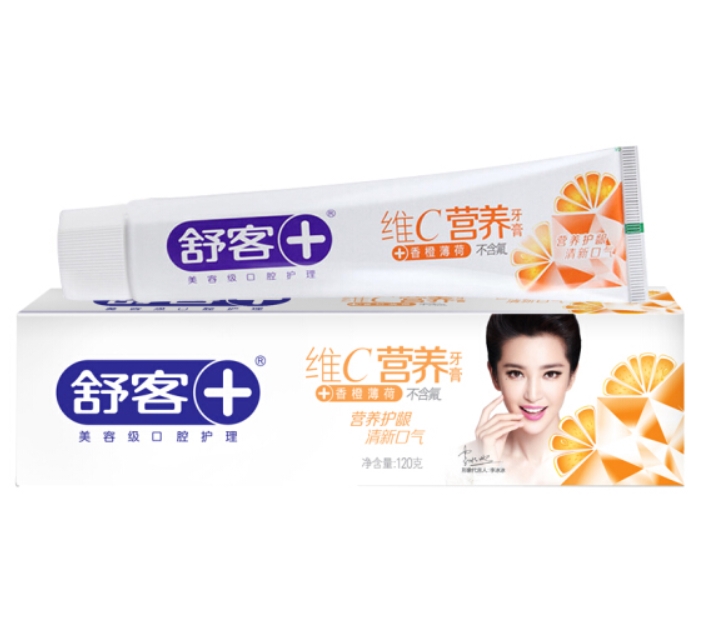 Saky 舒客 维C营养牙膏 120g *2件 图1
