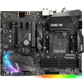 粉丝价： msi 微星 B450 GAMING PRO CARBON AC 暗黑板 主板 图1