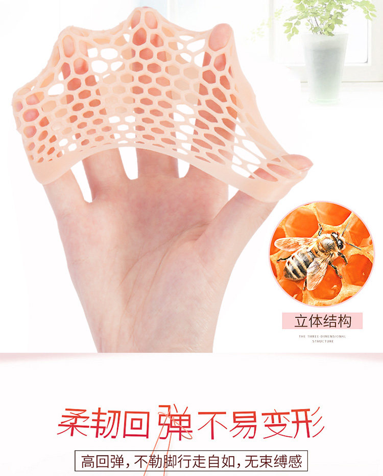 高跟鞋神器 加厚硅胶蜂窝前掌垫 3双 图6