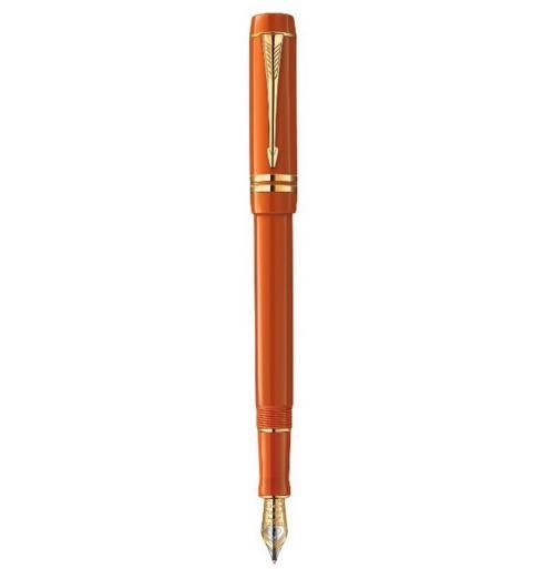 PARKER 派克 Duofold International世纪精装 黑金 小豆腐 18K M尖钢笔 图1
