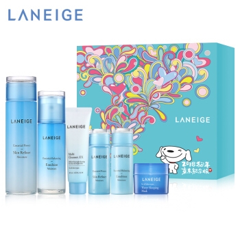 16点开始： LANEIGE 兰芝 水衡透润京东定制礼盒6件套（赠中样4件套） 图1