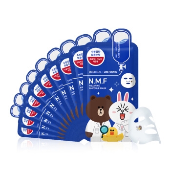 京东PLUS会员： MEDIHEAL 美迪惠尔 恋朋 N.M.F水润保湿面膜 10片装 *3件 图3