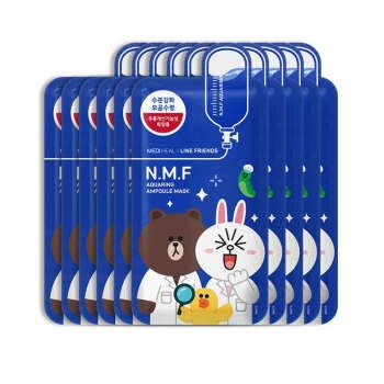 京东PLUS会员： MEDIHEAL 美迪惠尔 恋朋 N.M.F水润保湿面膜 10片装 *3件 图2