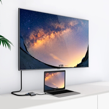 京东PLUS会员： Biaze 毕亚兹 ZH42 Type-C转HDMI/VGA转换器 4K 图2